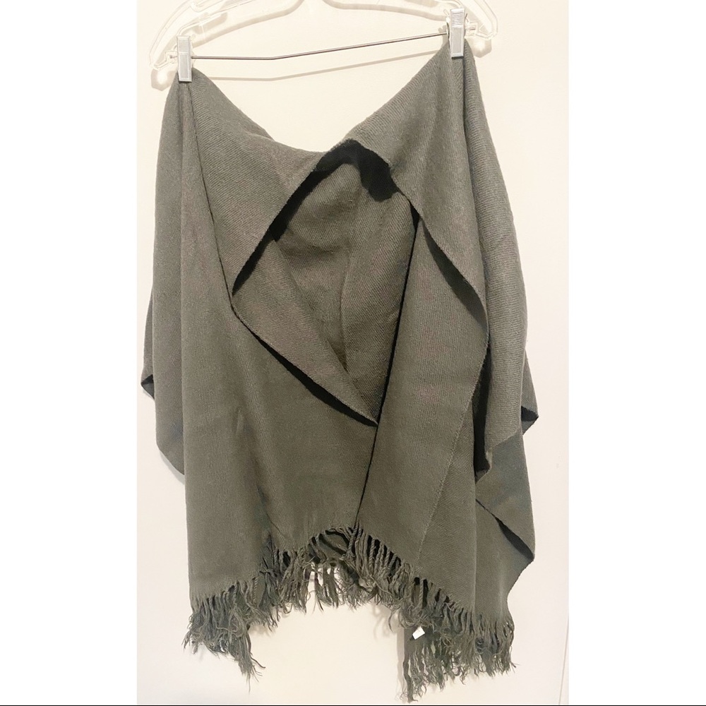 Gray poncho